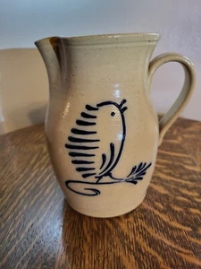 Vintage Conner Prairie Steinzeug Krug Blue Bird älter 1994 DM schön! - Bild 1 von 11