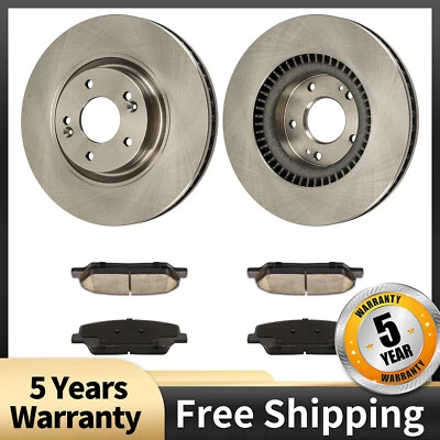 Front Disc Rotors & Brake Pads for Kia Optima 2011-2015 31590 D1413 - Image 1 of 4