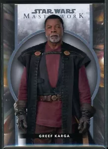 2022 Topps Star Wars Masterwork Base 4 Greef Karga - Imagen 1 de 2