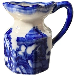 Jarra pequeña vintage Ironstone Flow azul transferware Inglaterra 5" - Imagen 1 de 6