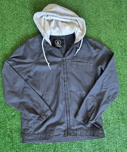 Youth Boys Volcom Blue Full Zip Hooded Skate Outdoor Jacket Size S - Picture 1 of 2