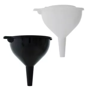 3 Piece Nested Funnel Set Kitchen Automotive Multi-function Plastic Black/White - Picture 1 of 8