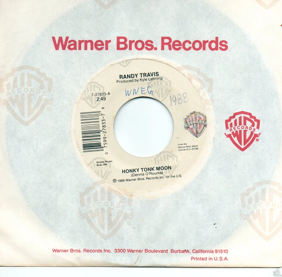 RANDY TRAVIS - HONKY TONK MOON / YOUNG GUNS - Image 1 of 1