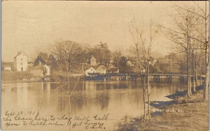 Real RPPC Postcard Homes Tuckahoe River Bridge Caroline County 1906 Station B - Picture 1 of 3