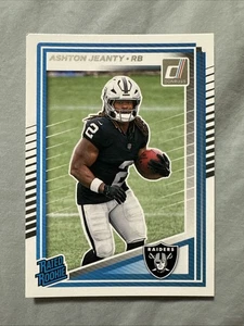 2025 Panini Donruss Rated Rookie Ashton Jeanty #305 RC Raiders - Picture 1 of 2