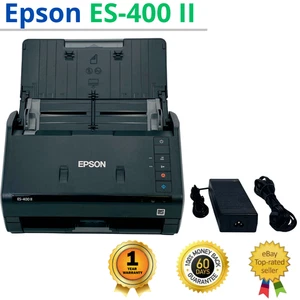 Epson WorkForce ES-400 II Desktop Document Scanner w/Adapter 1 YEAR WARRANTY!π₯ - Picture 1 of 11