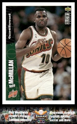 1996-97 Collector's Choice #143 Nate McMillan Seattle SuperSonics - Image 1 of 2