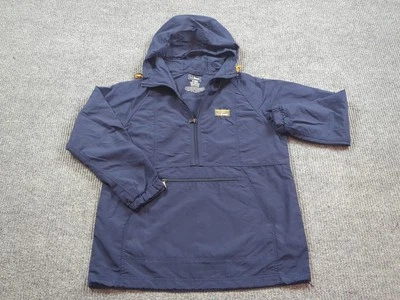 LL Bean Jacket Womens Small Blue Mountain Classic Anorak 1/2 Zip Hood Pullover  - Image 1 of 4