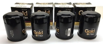 Filtro de aceite Napa Gold 1356 [Lote de 4] Nuevo de Lote Antiguo Foto 1 de 4