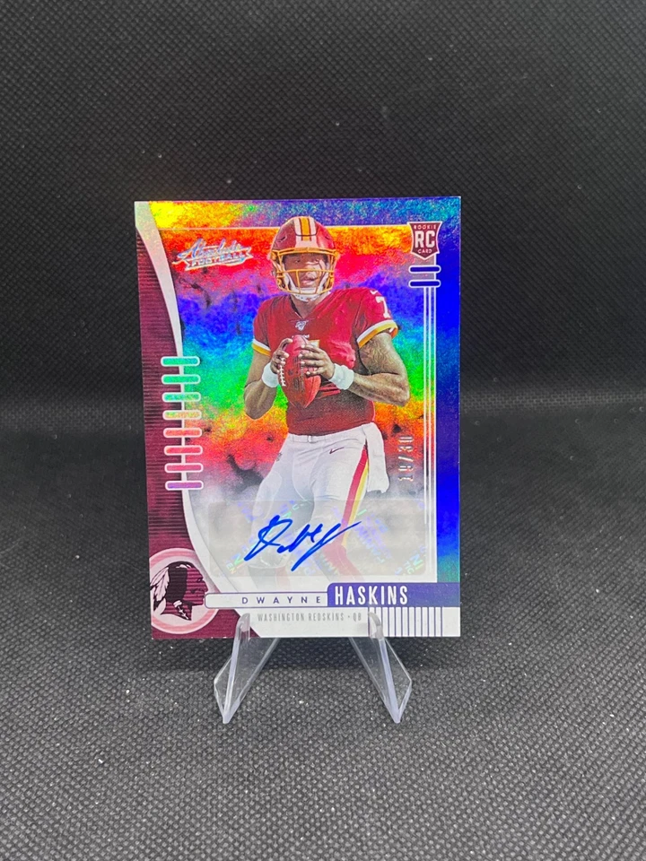 2019 Panini Absolute - Rookie Dwayne Haskins #116 Blue Spectrum Signatures... - Image 1 of 2