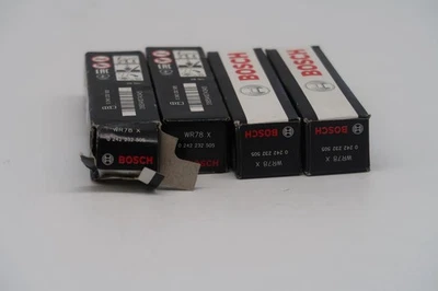 Spark Plugs Set 4x fits CHEVROLET MATIZ 8 1.0 05 to 10 Genuine Bosch WR78X - Image 1 of 4