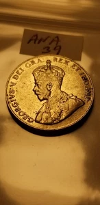 1933 Canada High Grade 5 Cent Coin #idana39. - Bild 1 von 2