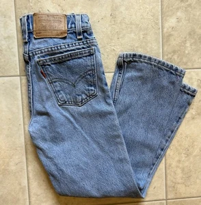 Vintage Levi’s 505 Classic Fit Orange Tab Boys Size 9 Regular (24 1/2 X 23 1/2) - Picture 1 of 7