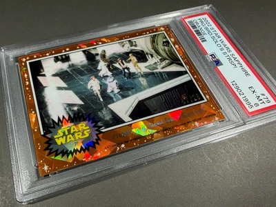 (PSA 6) 2022 Star Wars Sapphire #79, “Preparing to Board Starship!” /25 Orange - Image 1 of 3