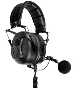 Headset with boom microphone for Kenwood walkie-talkies with two pin socket - Picture 1 of 4