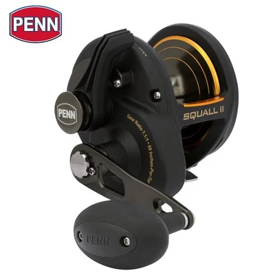 PENN Saltwater Game Fishing Hi-Speed Lever Drag Reel SQUALL II 40NLDHS - Immagine 1 di 4