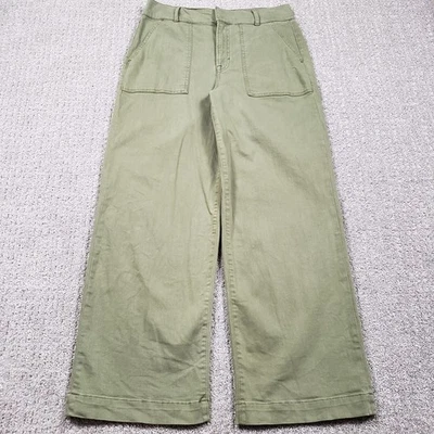 Boden Pantalones Mujer Talla 10 Pierna Ancha Pantalones Carga Chino Verde Orégano 33x30 Foto 1 de 4