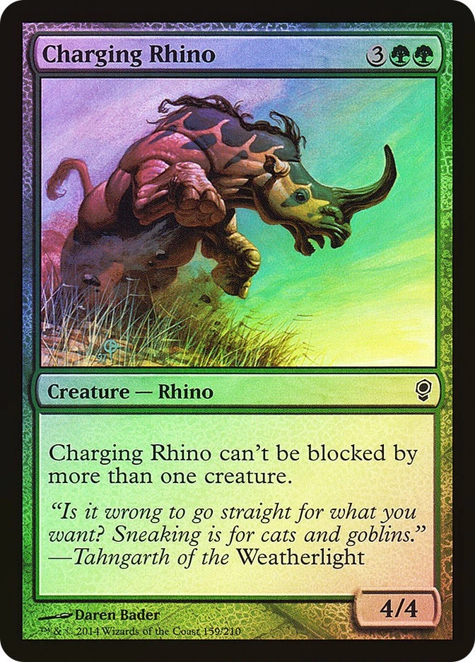 MTG FOIL Charging Rhino  - Conspiracy #159 - Image 1 of 1