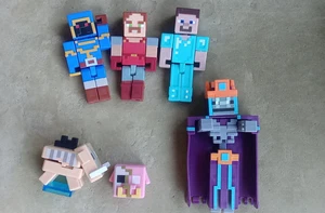 Figuras de acción de Minecraft Steve con otros - Imagen 1 de 2