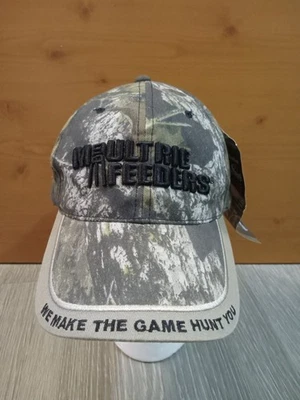 Maultrie Feeders Mossy Oak Camo Cap OSFA Advertising Deer Hunting Trucker Hat - Image 1 of 4