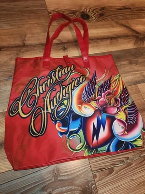 Bolso de Hombro Christian Audigier Los Angeles Rojo Gráfico Foto 1 de 4