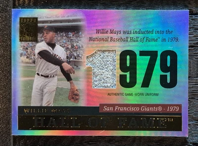 2004 Topps Tribute Hall of Fame - Jersey Tribute Relic #TR-WM4 - Willie Mays - Image 1 of 2