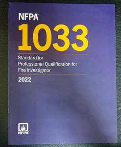 NFPA 1033 Standard for Professional Qualifications USA STOCK 2022 - Picture 1 of 1