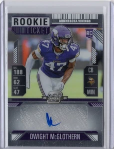 DWIGHT MCGLOTHERN NFL Vikings 2024 Panini Contenders Optic RC Auto #170 Card - Picture 1 of 2
