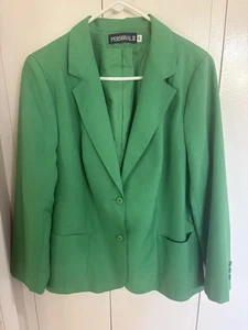 Chaqueta Blazer Personal II 42 Kelly Verde Navidad Otoño Unisex L Traje Texturizado - Imagen 1 de 12