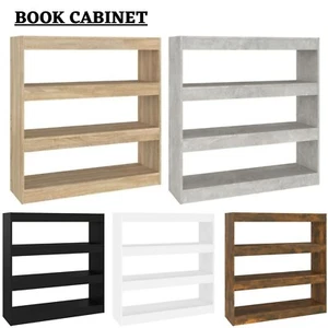 Book Cabinet Display Shelf Room Divider Bookshelf Book Rack Engineered Wood Unit - Picture 1 of 31
