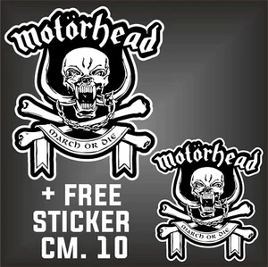 PEGATINA Motorhead MUSIC Calcomanía HARD ROCK METAL PUNK + 1 PEGATINA LIBRE CM. 10 - Imagen 1 de 1