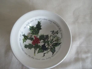PORTMEIRION ~ L'AGRIFOGLIO E L'EDERA ~ CIOTOLA PER FARINA D'AVENA ~ DIAMETRO 17 CM - Foto 1 di 2