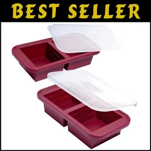 Multi-Functional Silicone Freezer Tray Set - 2-Pack for Effortless Freezing - Picture 1 of 7