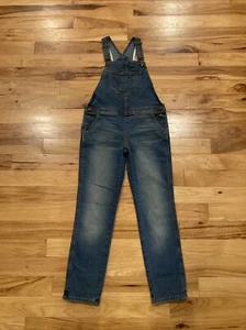 ARIZONA Blue Jean Denim Bib Overalls Youth Girls TAG Large 14 Fits 29W x 26L - Picture 1 of 12