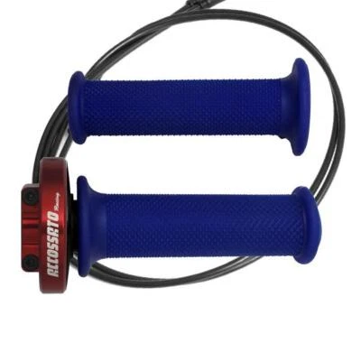 Accossato red quick throttle control grips blue Kawasaki Ninja 400 2018-2019 Foto 1 de 4