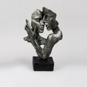 Büste Paar 31 cm auf Sockel Antikfarben Deko-Skulptur Figur 716033 formano - Bild 1 von 2