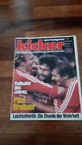 KICKER AUGUST 1981 PAUL BREITNER VOM FC BAYERN FUSSBALLER DES JAHRES FÜR 1981!