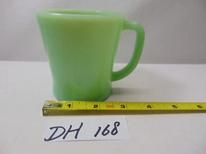 Vintage Anchor Hocking Fire King Jadeit D Henkelbecher grün - Bild 1 von 9