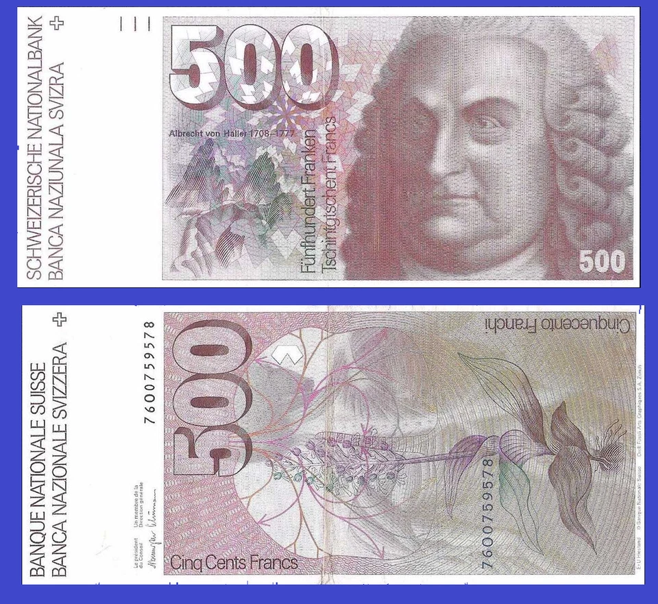Suiza 500 francos 1976 - Copia Foto 1 de 1