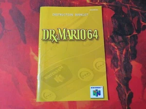 Nintendo 64 Manual Dr Mario 64 Instruction Booklet NUS-NN6E-USA - Picture 1 of 5