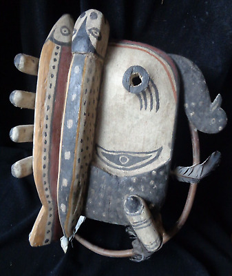 Tribal Art Fine Inuit  Mask Wood  38 Cm • 3.44£