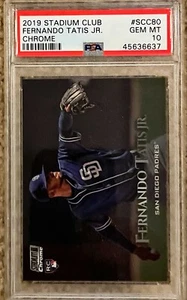 2019 Topps Stadium Club Chrome FERNANDO TATIS JR. RC PSA 10 - Picture 1 of 2
