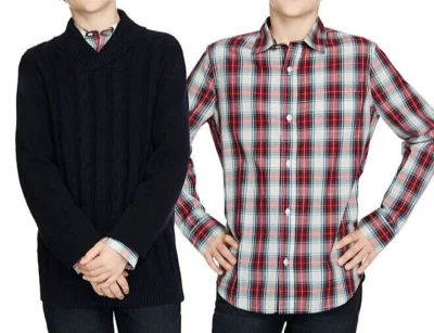 Gap Kids Boys Sweater Shirt Set Size M 8 Black/Red - Image 1 of 4