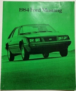Ford Mustang Brochure 1984 SVO GT LX Green Cover Vintage 28 Pages - Picture 1 of 3