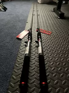 2 LOT Shakespeare Ugly Stik GX2 6'6 1pc Casting Rod Med USCA661M - Picture 1 of 8