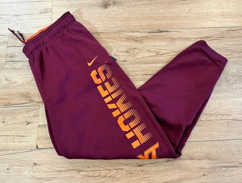 Men's VT Virginia Tech Hokies Nike Team Logo Sideline Therma Pants Large Cover