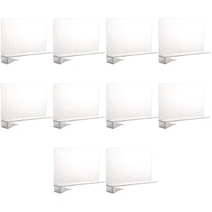 Set of 5 Separating Clips Storage Dividers for Shelves Drawer Separators - Picture 1 of 12