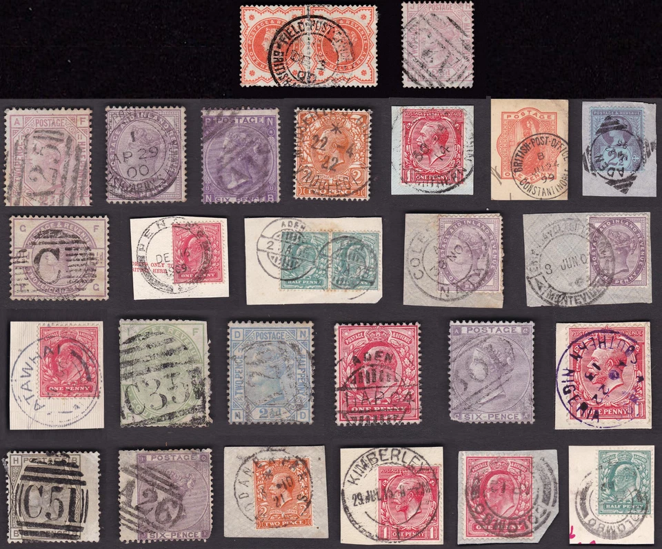 GB USED ABROAD POSTMARKS Single and Piece QV to KG5th ..PRICED SINGLY — 第 1/1 张图片