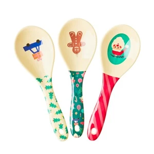 RICE: Salad Spoon aus Melamin, "X-Mas"-Prints, Salatlöffel, Weihnachten - Bild 1 von 4