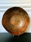 Massive Antique Americana Carved Elm Burl Bowl with Handles